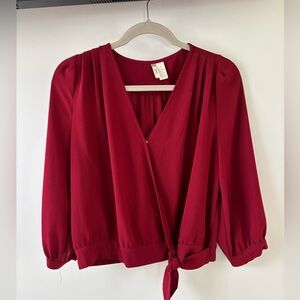 Red blouse